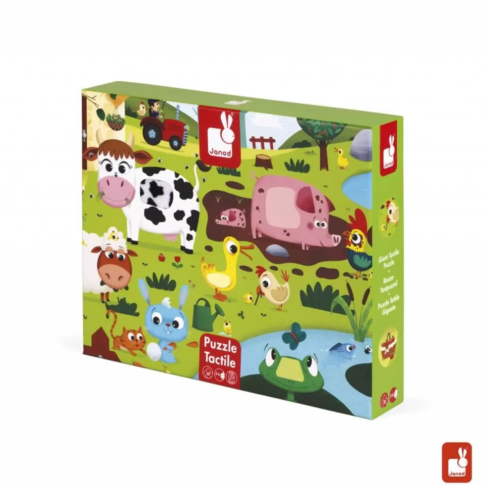 Janod Sinterklaas Cadeau 5 - 6 Jaar* Voelpuzzel - Boerderijdieren