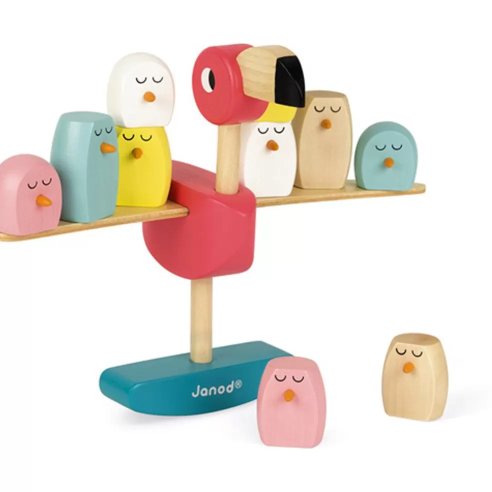 Janod Sinterklaas Cadeau 9 - 10 Jaar* Zigolos - Evenwichtsspel Flamingo