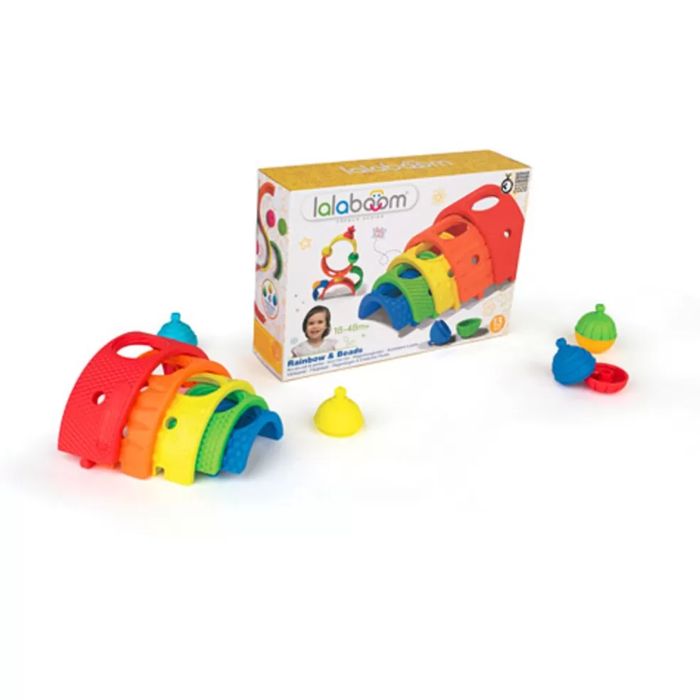 Lalaboom Sinterklaas Cadeau 3 - 4 Jaar* Regenboog En Educatieve Kralen ( 13 Stuks )