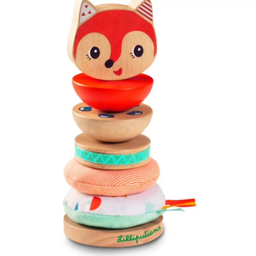 Lilliputiens Sinterklaas Cadeau 3 - 4 Jaar* Houten En Stoffen Stapelpiramide - Alice