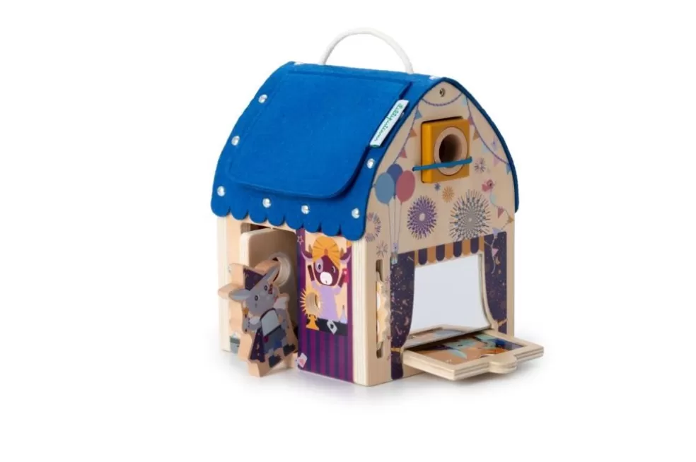 Lilliputiens Sinterklaas Cadeau 5 - 6 Jaar* Houten Ontdekkingshuis Met Optische Illusies