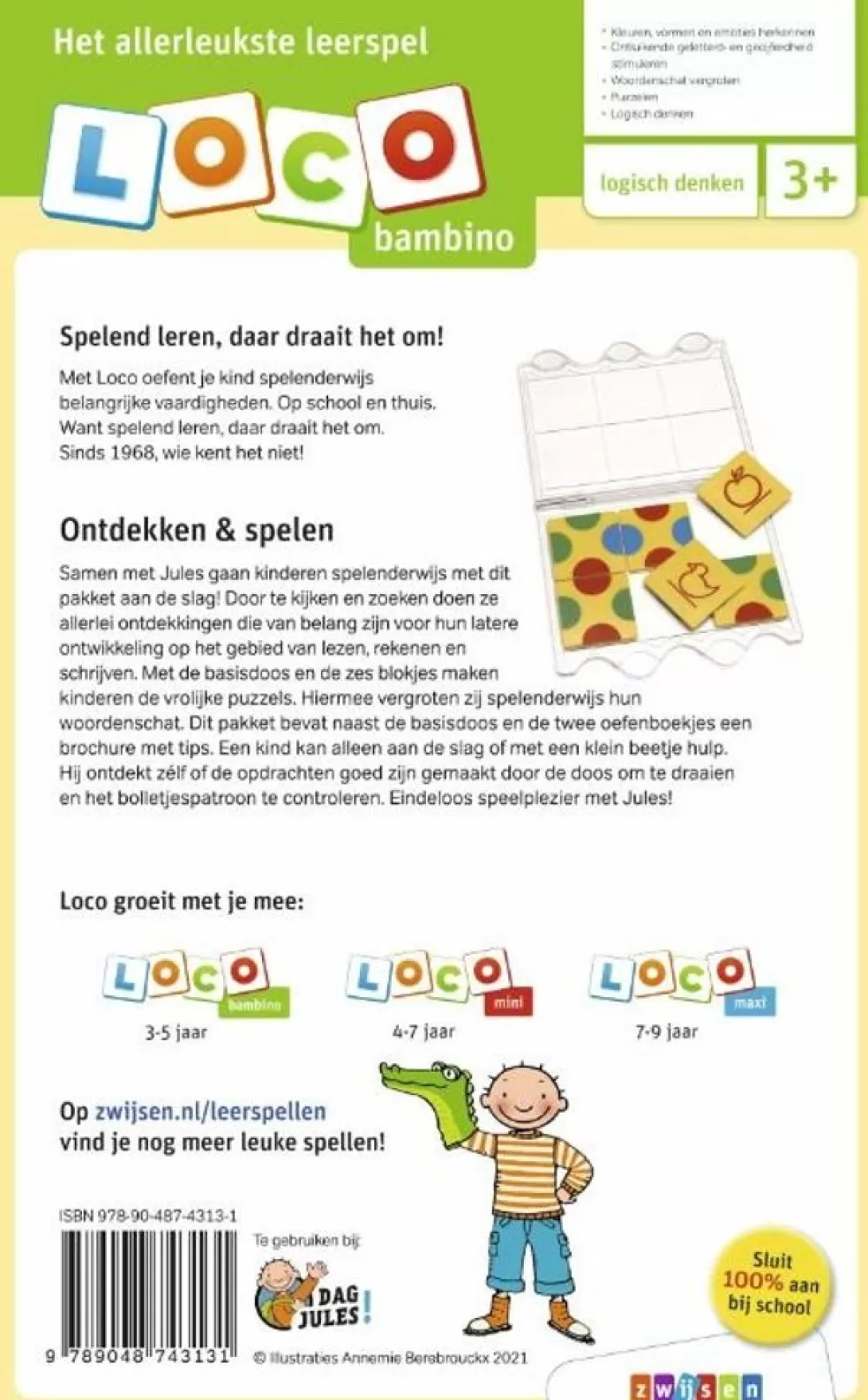 Loco Sinterklaas Cadeau 5 - 6 Jaar* Jules Pakket - Basisdoos Met 2 Boekjes - Ontdekken (Bambino)