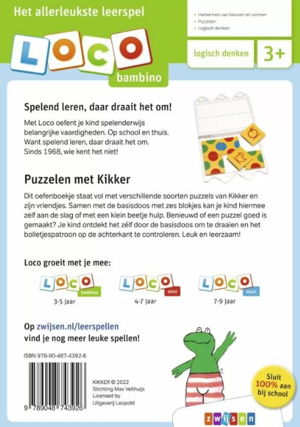 Loco Sinterklaas Cadeau 5 - 6 Jaar* Kikker - Ik Leer Puzzelen (Bambino)