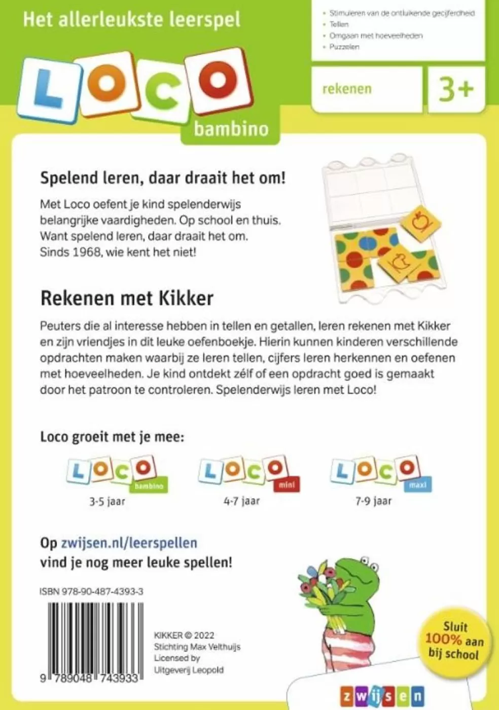 Loco Sinterklaas Cadeau 5 - 6 Jaar* Kikker - Ik Leer Rekenen (Bambino)