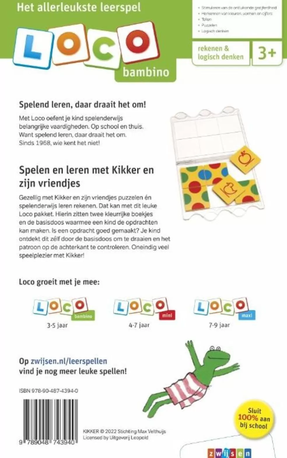 Loco Sinterklaas Cadeau 5 - 6 Jaar* Kikker Pakket - Basisdoos En 2 Boekjes - Spelen En Leren (Bambino)
