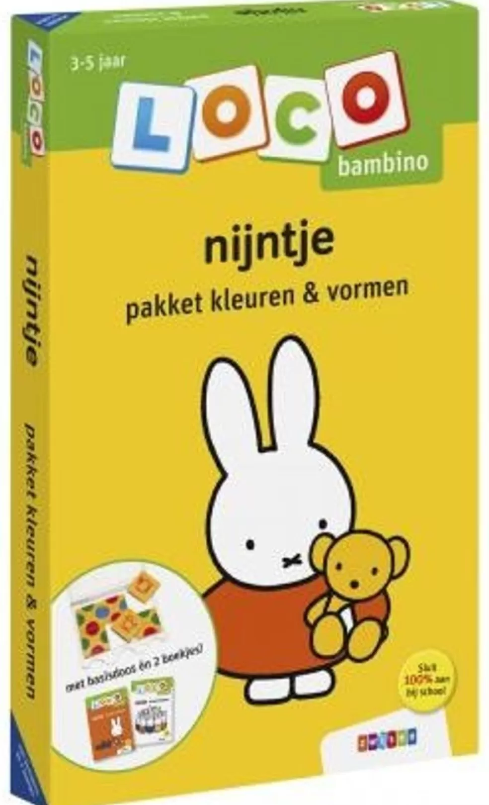 Loco Sinterklaas Cadeau 3 - 4 Jaar* Nijntje Pakket - Basisdoos En 2 Boekjes - Kleuren En Vormen (Bambino)