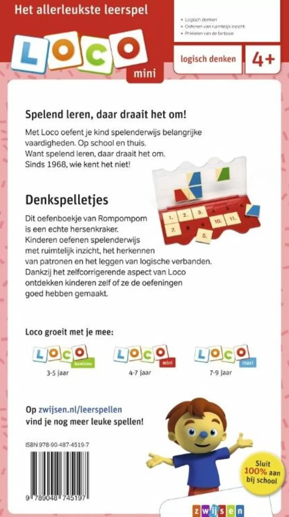 Loco Sinterklaas Cadeau 5 - 6 Jaar* Rompompom - Denkspelletjes (Mini)