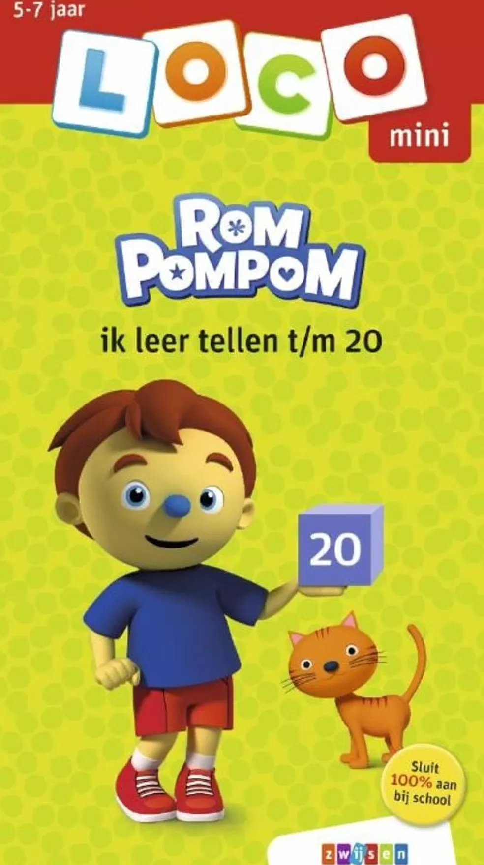 Loco Sinterklaas Cadeau 7 - 8 Jaar* Rompompom - Ik Leer Tellen T/M 20 (Mini)