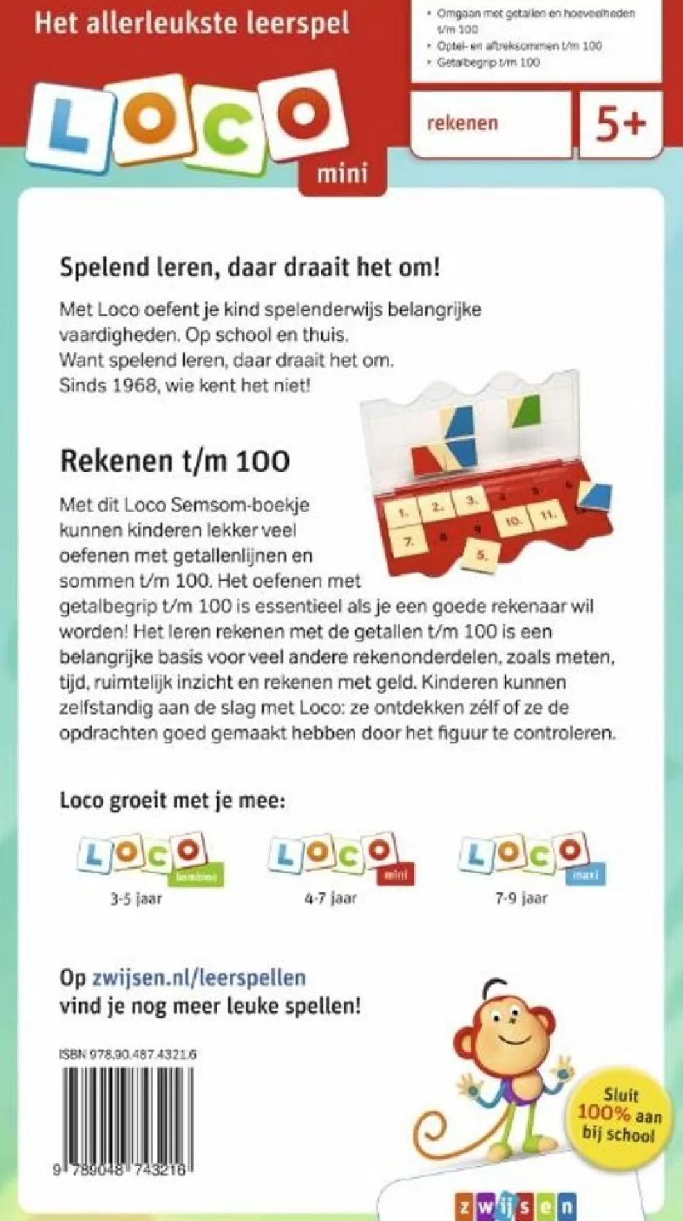 Loco Sinterklaas Cadeau 7 - 8 Jaar* Semsom - Oefenen Met Getallen T/M 100 (Mini)