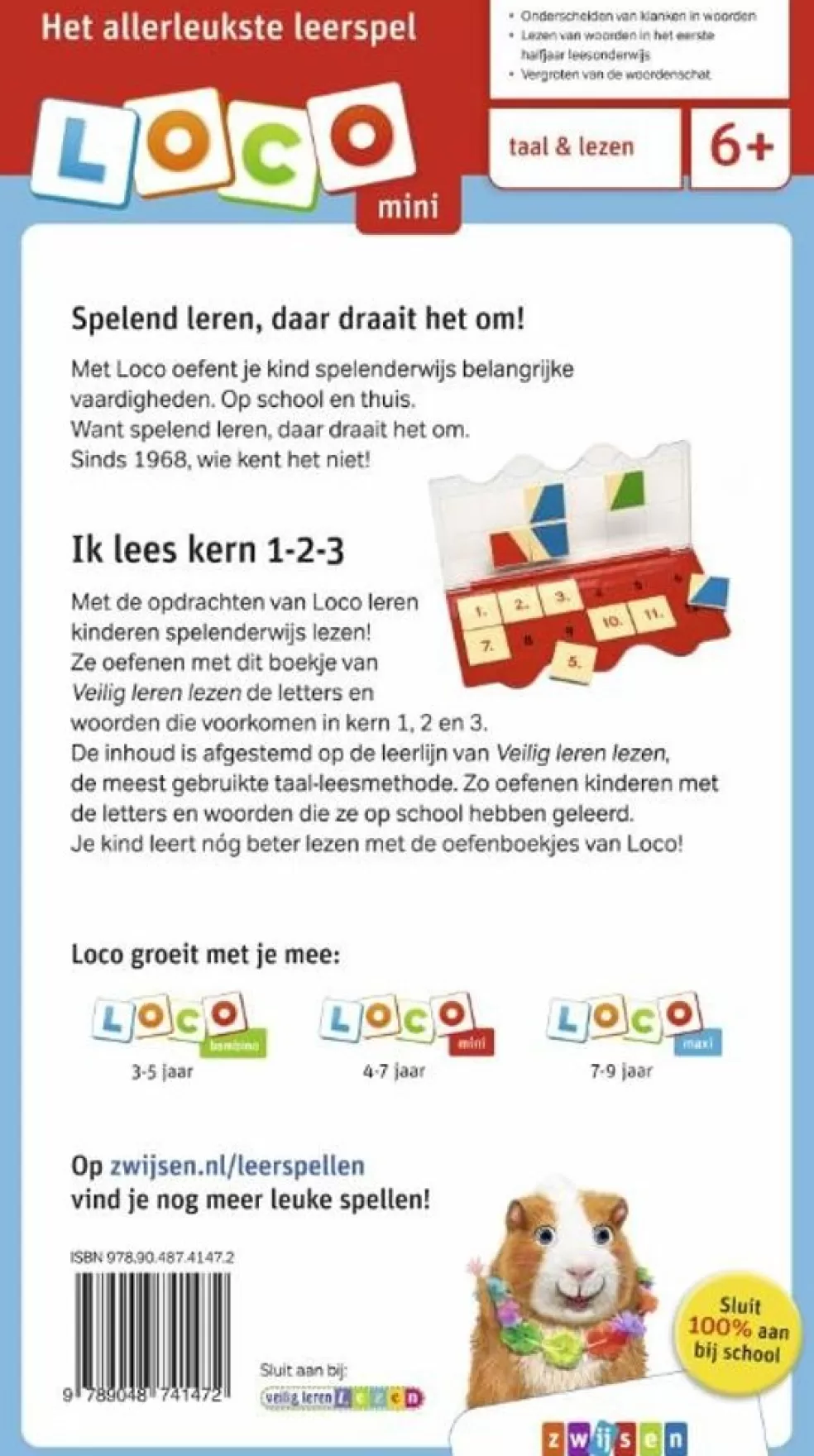 Loco Sinterklaas Cadeau 5 - 6 Jaar* Veilig Leren Lezen - Ik Lees Kern 1,2,3 (Mini)