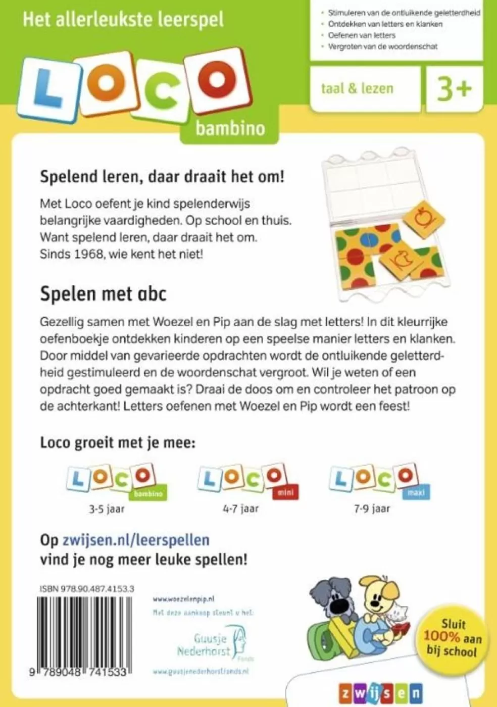 Loco Sinterklaas Cadeau 3 - 4 Jaar* Woezel & Pip - Spelen Met Abc (Bambino)