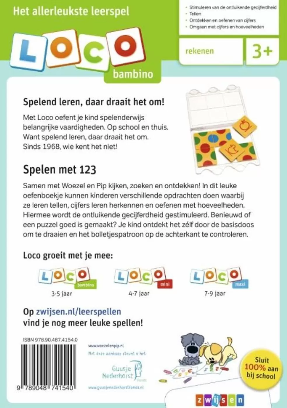 Loco Sinterklaas Cadeau 3 - 4 Jaar* Woezel & Pip -Spelen Met 123 (Bambino)