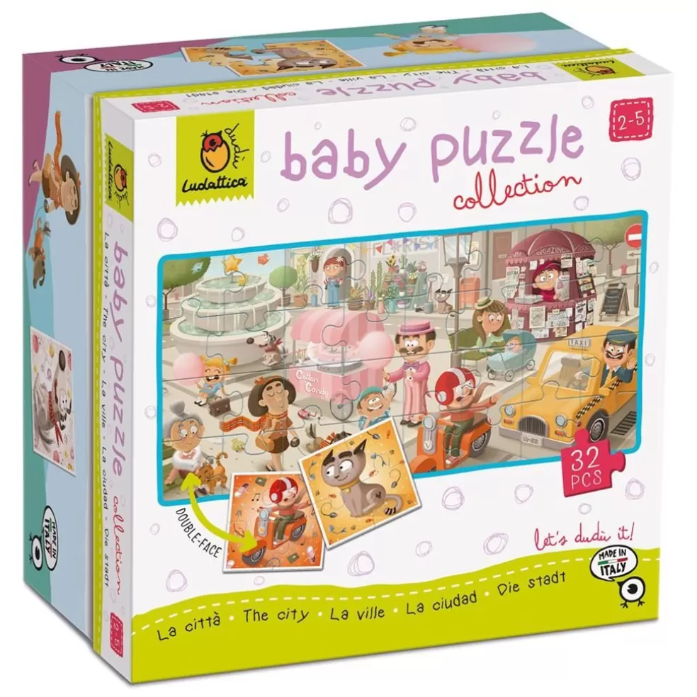 Ludattica Sinterklaas Cadeau 5 - 6 Jaar* Baby Puzzel - De Stad (32 Stukken)