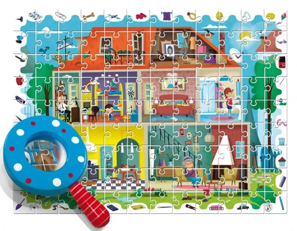 Ludattica Sinterklaas Cadeau 9 - 10 Jaar* Detective Puzzel - Mijn Huis (108 Stukjes)