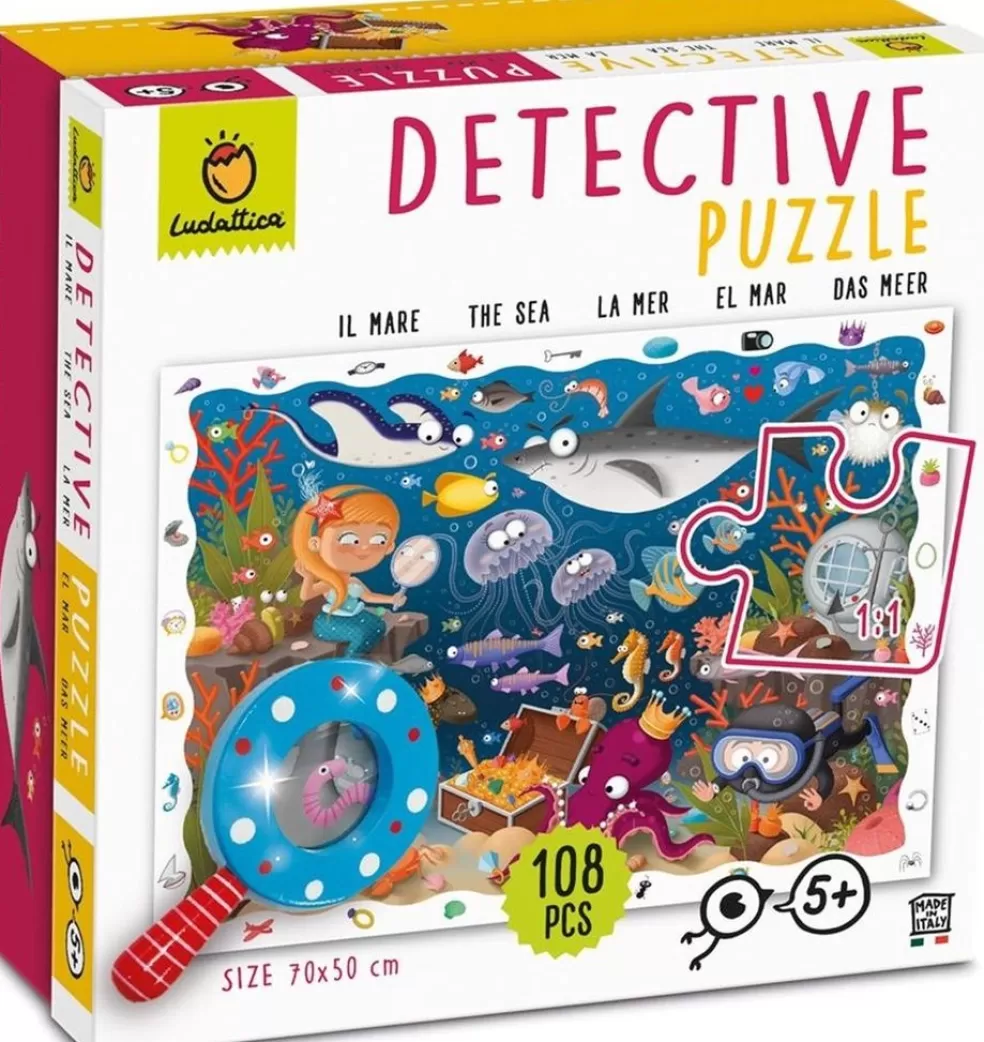 Ludattica Sinterklaas Cadeau 9 - 10 Jaar* Detective Puzzel - Onderwaterwereld (108 Stukjes)