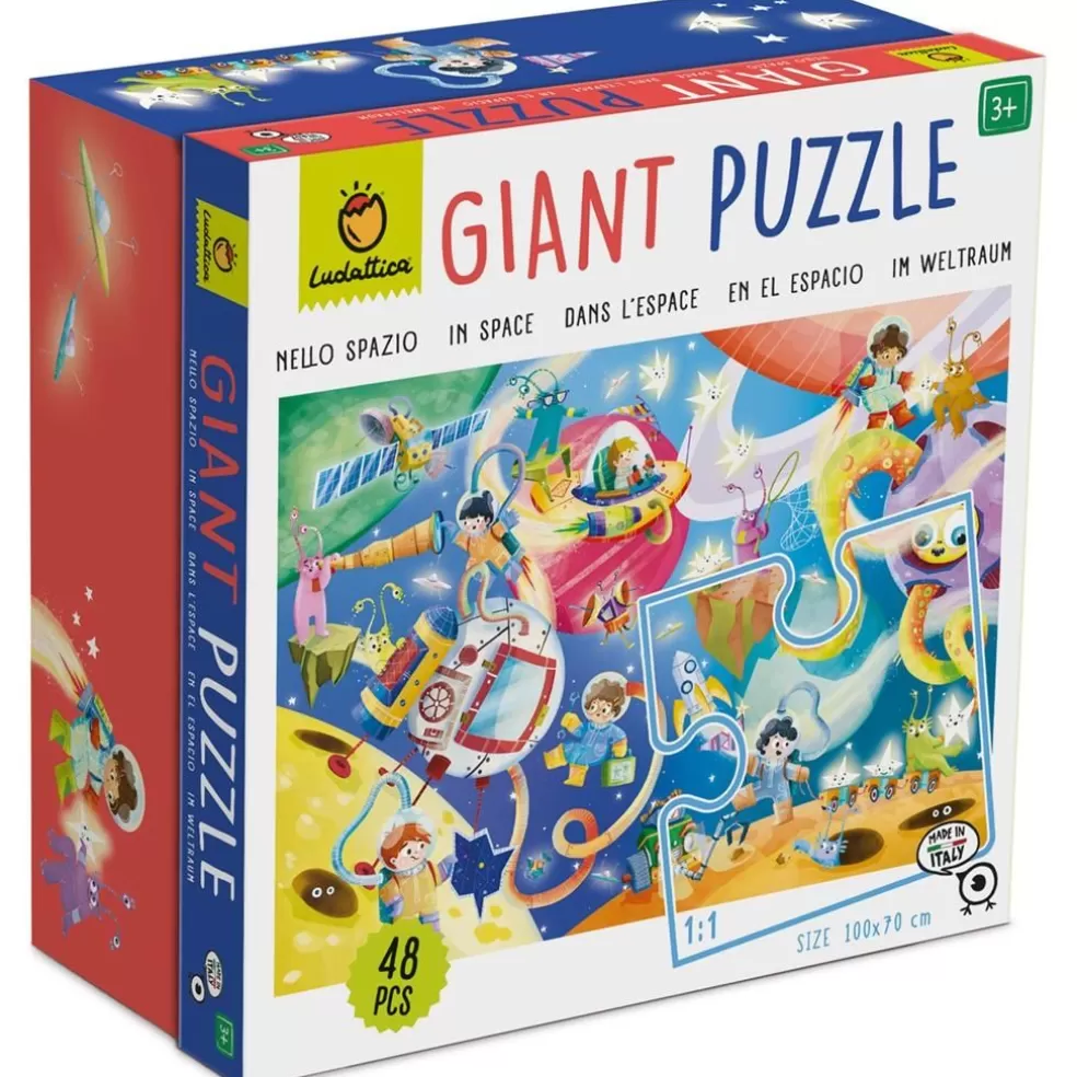 Ludattica Sinterklaas Cadeau 7 - 8 Jaar* Giant Puzzel - De Ruimte (48 Grote Stukken)