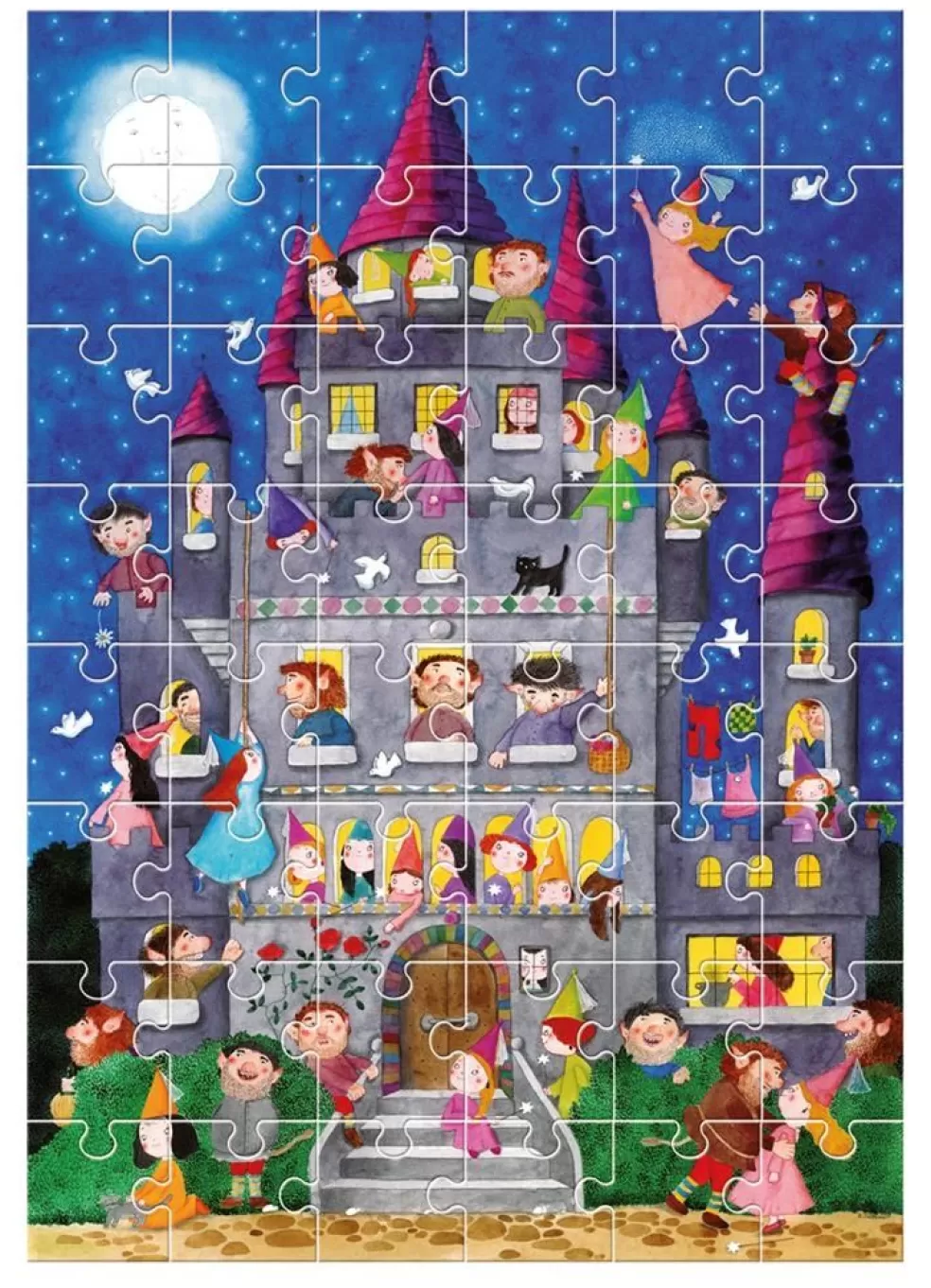 Ludattica Sinterklaas Cadeau 7 - 8 Jaar* Giant Puzzel - Feeen & Orks (48 Grote Stukken)