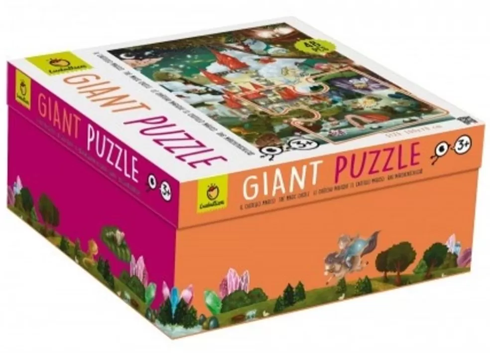 Ludattica Sinterklaas Cadeau 7 - 8 Jaar* Giant Puzzel - Het Magische Kasteel (48 Grote Stukken)