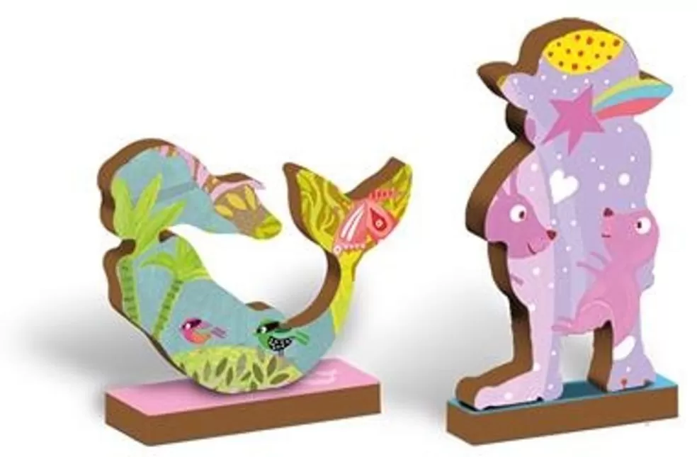 Ludattica Sinterklaas Cadeau 11 - 12 Jaar* Houten Puzzel - Landschap In De Vorm Van Een Eenhoorn (48 Stuks Incl 12 Vormen)