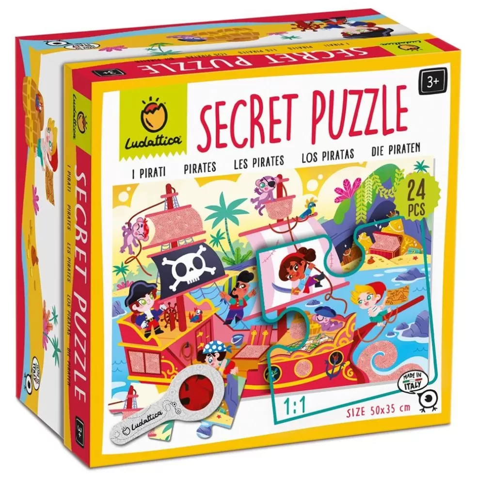 Ludattica Sinterklaas Cadeau 5 - 6 Jaar* Puzzel Met Geheimen - Dino'S (24 Stukjes)