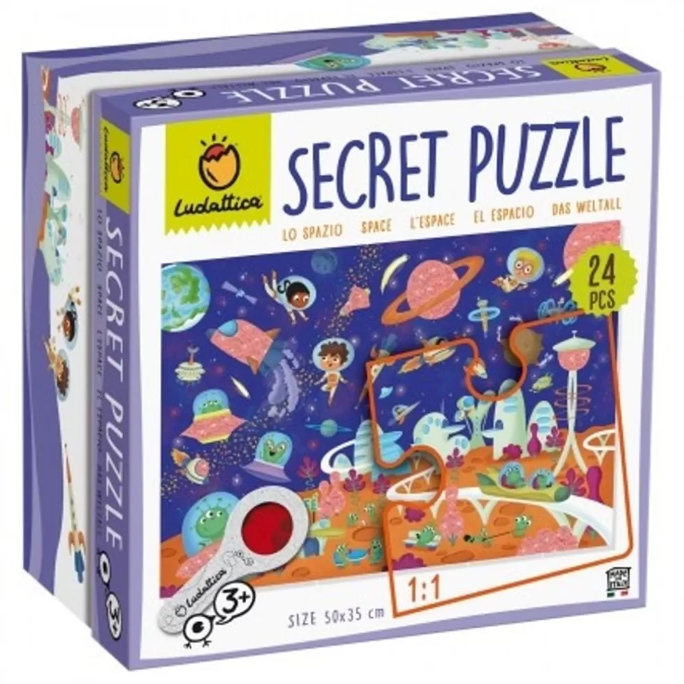 Ludattica Sinterklaas Cadeau 5 - 6 Jaar* Puzzel Met Geheimen - Ruimte (24 Stukjes)