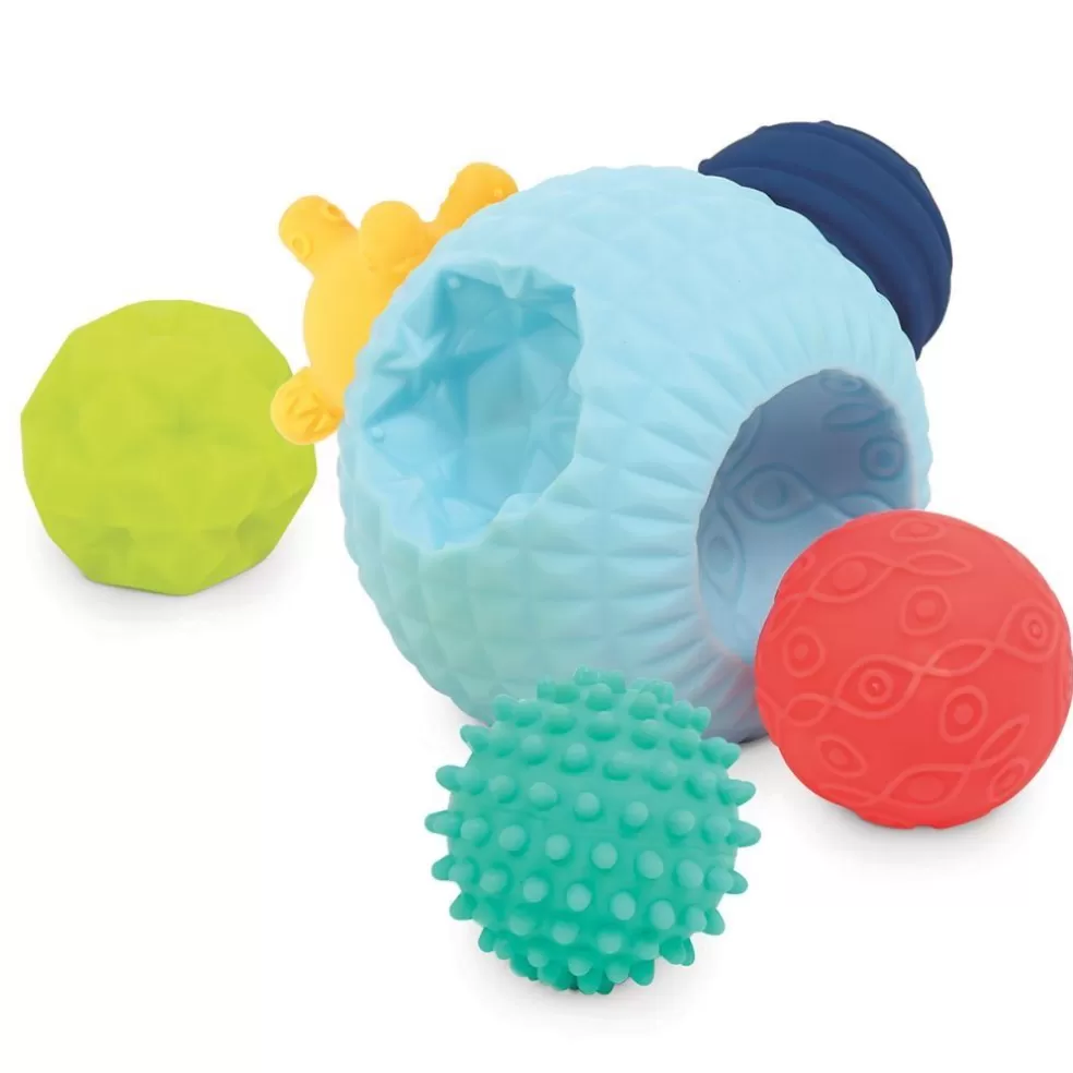 Ludi Sinterklaas Cadeau 3 - 4 Jaar* Sensorische Puzzelbal - 5 Ballen 6,5 Cm, Grote Bal 12Cm