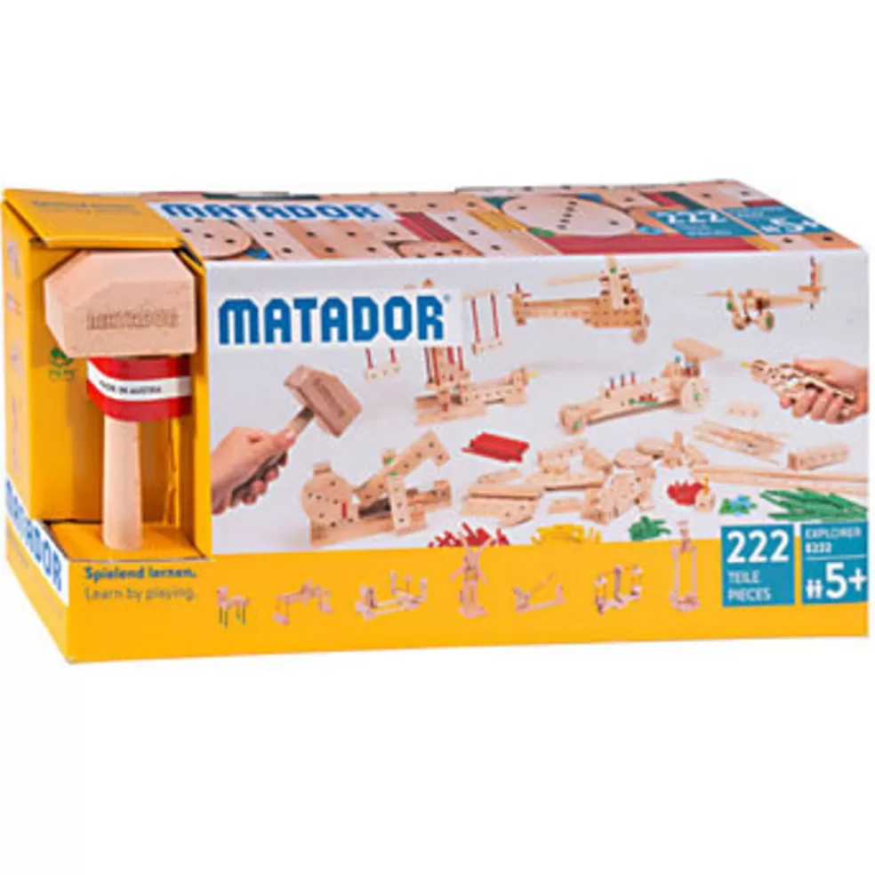 Matador Sinterklaas Cadeau 9 - 10 Jaar* Houten Constructieset - Explorer - 222 Delig