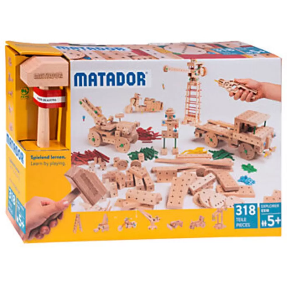 Matador Sinterklaas Cadeau 11 - 12 Jaar* Houten Constructieset - Explorer - 318 Delig