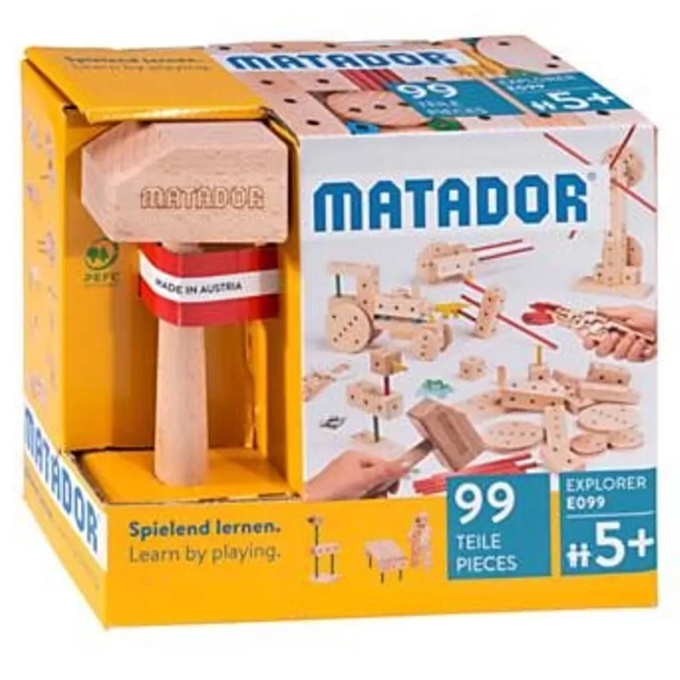 Matador Sinterklaas Cadeau 9 - 10 Jaar* Houten Constructieset - Explorer - 99 Delig