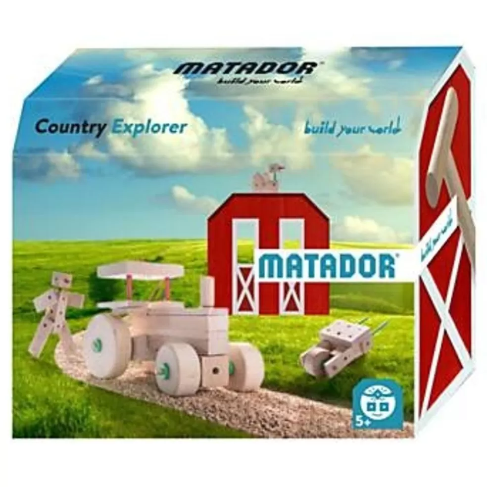 Matador Sinterklaas Cadeau 9 - 10 Jaar* Houten Constructieset - Explorer Country - 47 Delig