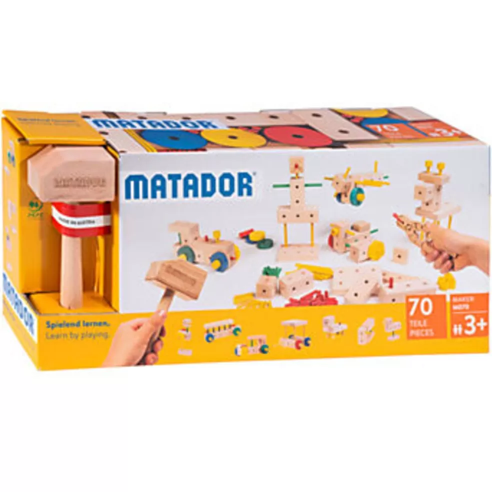 Matador Sinterklaas Cadeau 5 - 6 Jaar* Houten Constructieset - Maker - 70 Delig