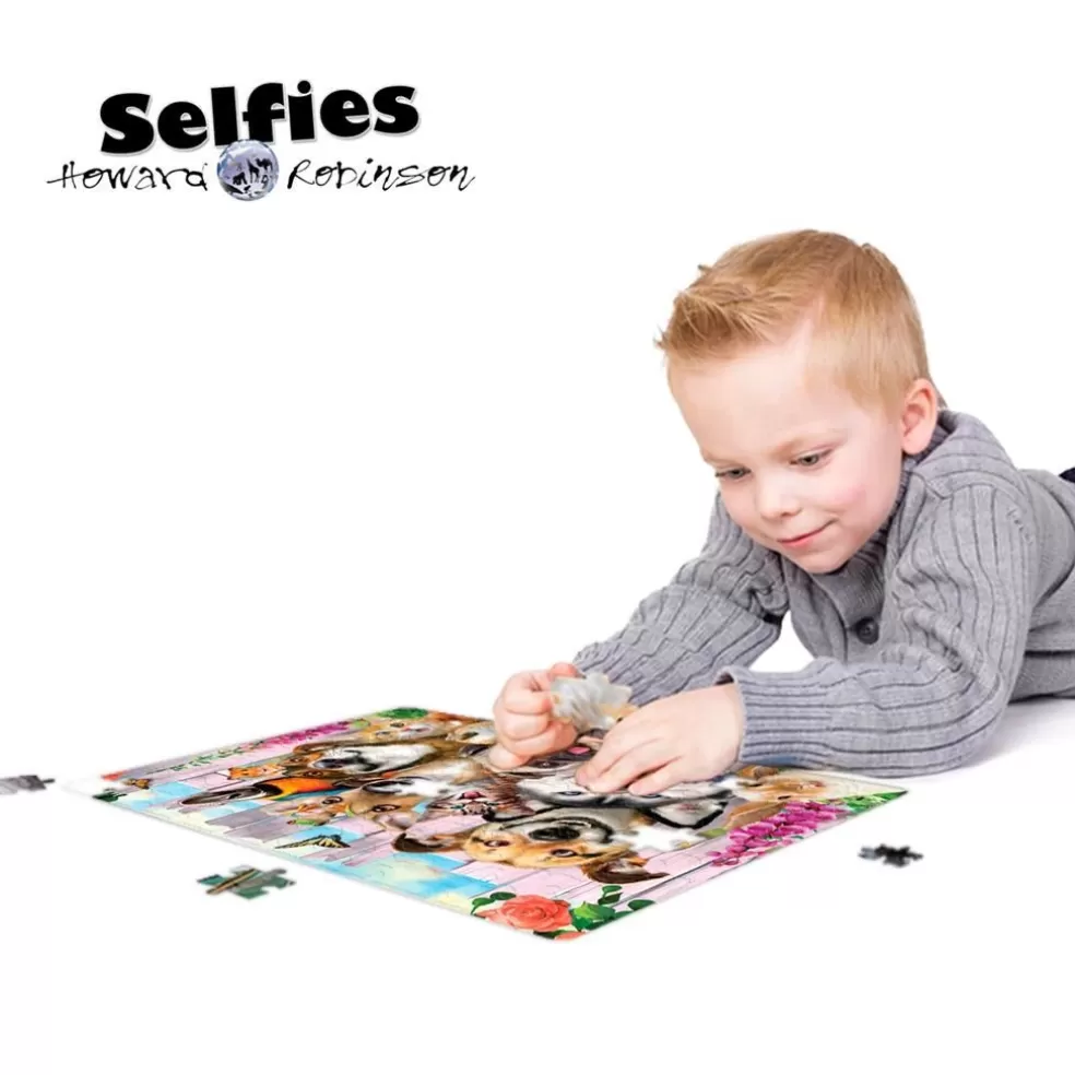 Prime3D Sinterklaas Cadeau 7 - 8 Jaar* 3D Puzzel - Huisdieren Selfie, 63 Stuks