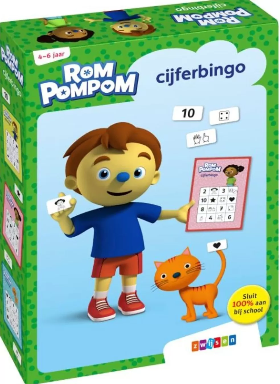 Rompompom Sinterklaas Cadeau 5 - 6 Jaar* Cijferbingo