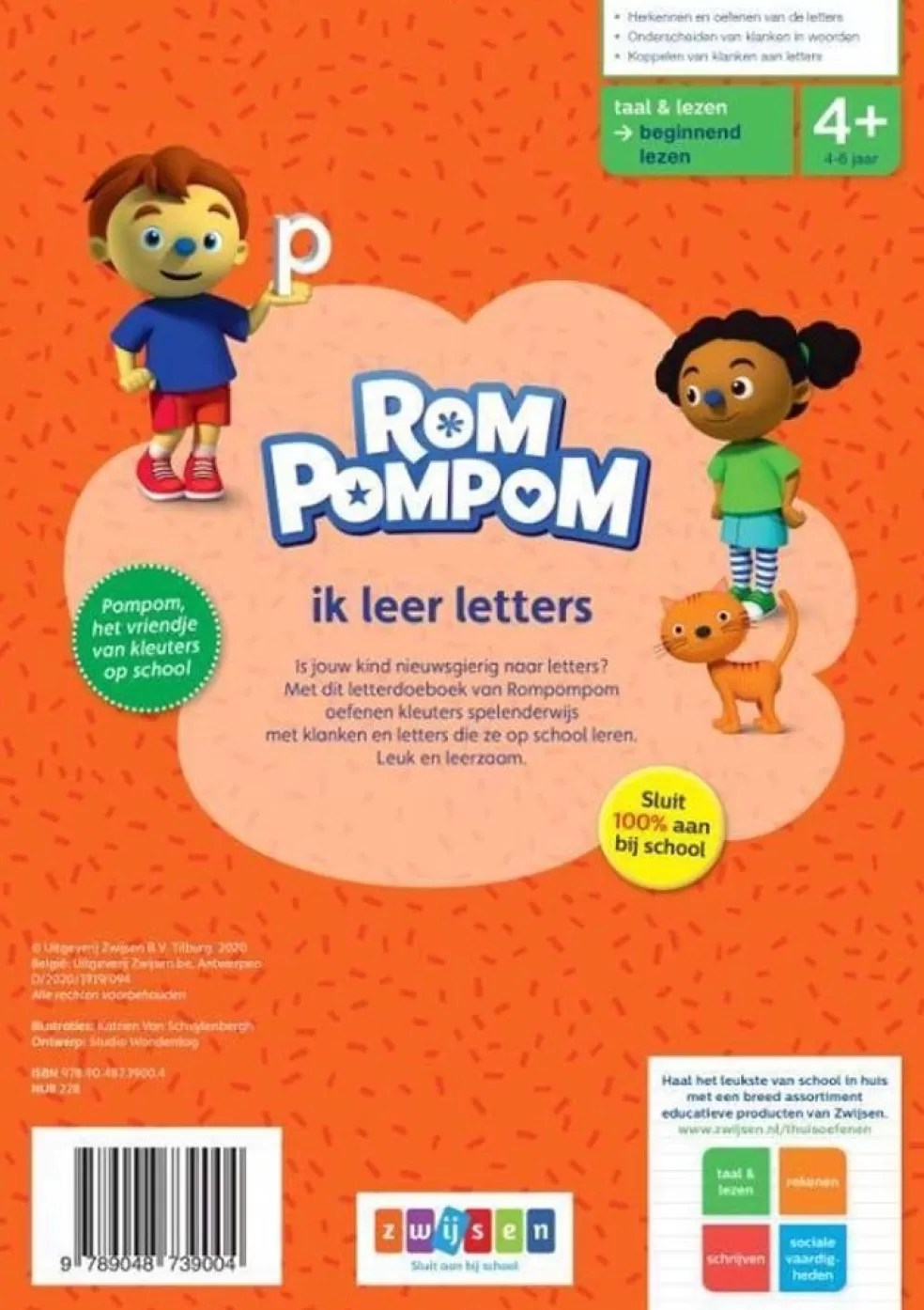 Rompompom Sinterklaas Cadeau 7 - 8 Jaar* Ik Leer Letters