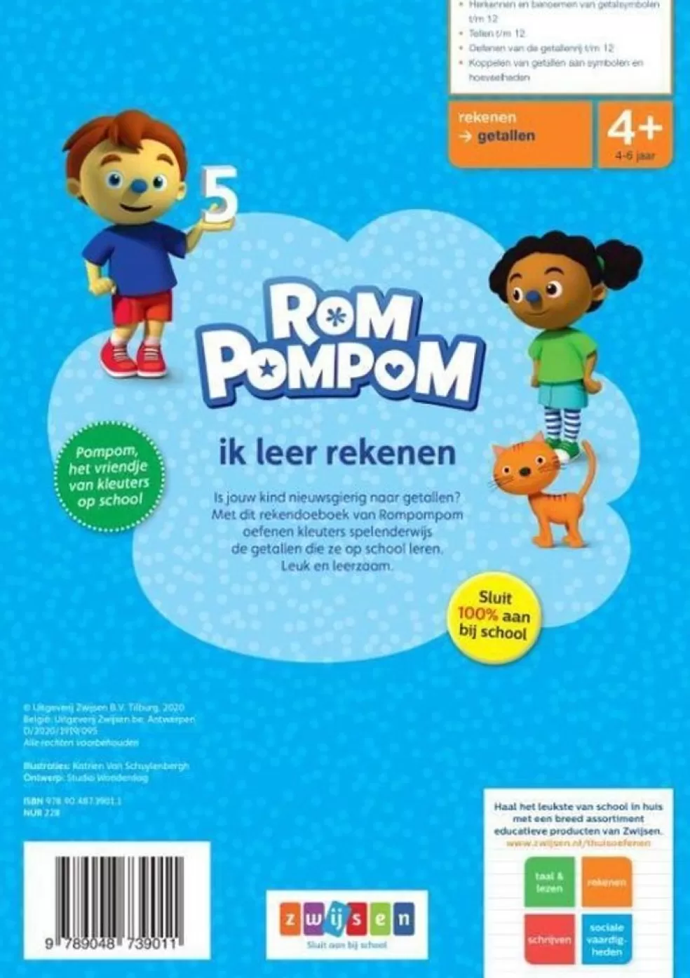 Rompompom Sinterklaas Cadeau 7 - 8 Jaar* Ik Leer Rekenen