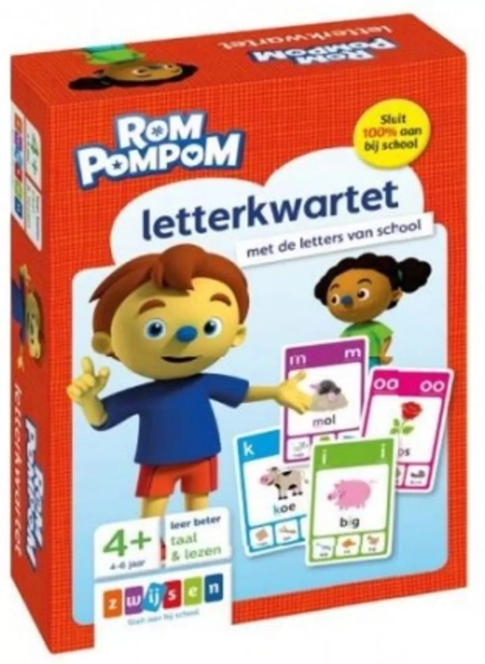 Rompompom Sinterklaas Cadeau 7 - 8 Jaar* Letterkwartet