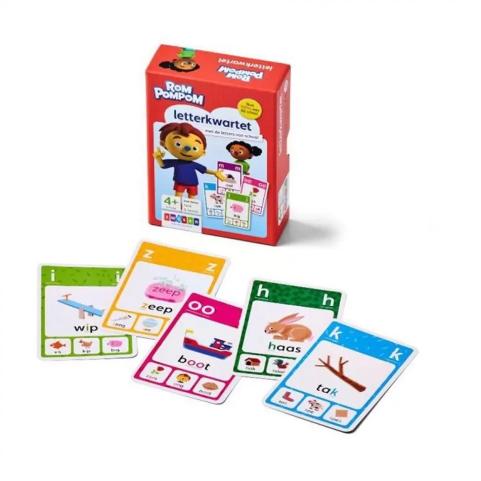 Rompompom Sinterklaas Cadeau 7 - 8 Jaar* Letterkwartet