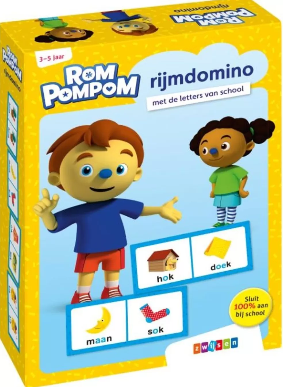 Rompompom Sinterklaas Cadeau 5 - 6 Jaar* Rijmdomino