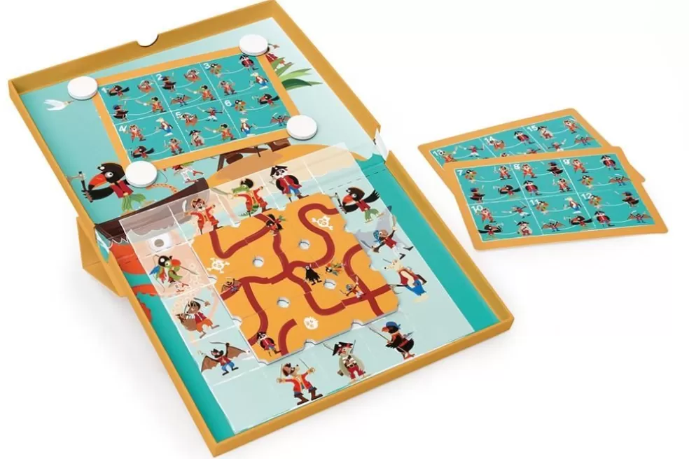 Scratch Sinterklaas Cadeau 9 - 10 Jaar* Magneetpuzzel - Piraten Doolhof