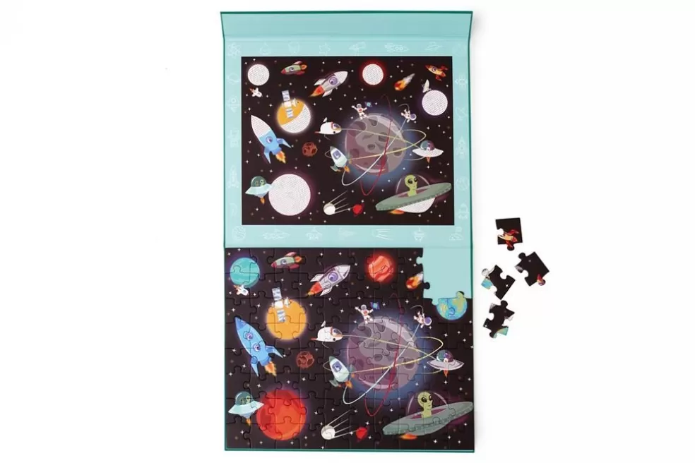 Scratch Sinterklaas Cadeau 7 - 8 Jaar* Magnetische Puzzel - Zonnestelsel 2 In 1 - 80 Stukjes + Mysterie Spel