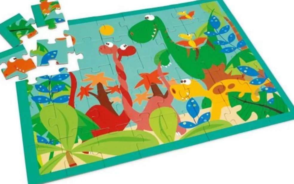 Scratch Sinterklaas Cadeau 7 - 8 Jaar* Puzzel, Dino Wereld, 40 Stuks