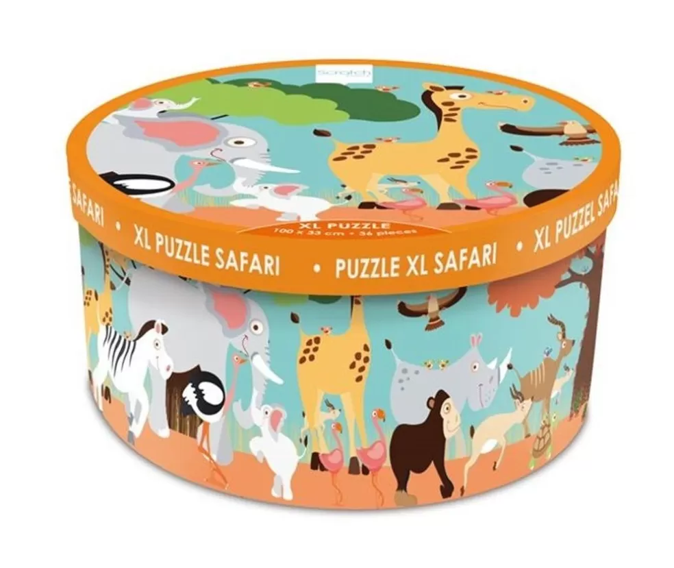 Scratch Sinterklaas Cadeau 5 - 6 Jaar* Vloerpuzzel - Safari