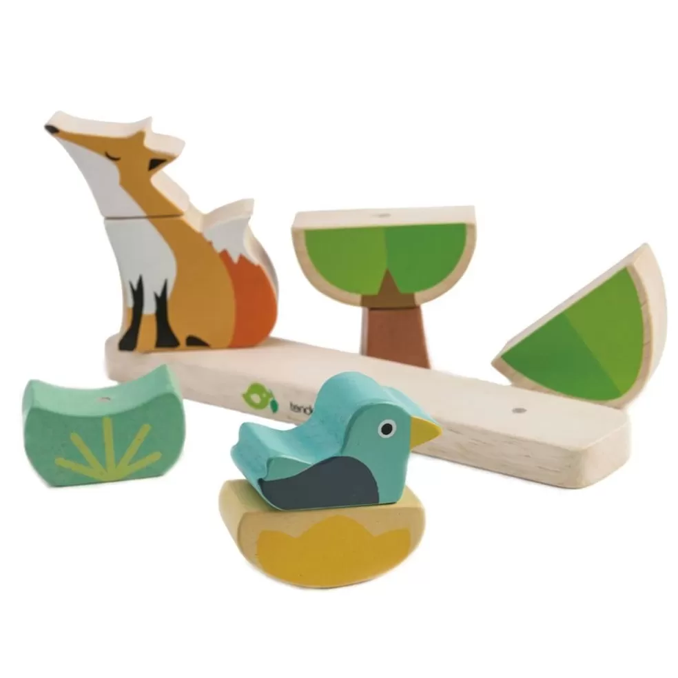 Tender Leaf Toys Sinterklaas Cadeau 3 - 4 Jaar* Houten Speelgoed - Magnetische Stapelaar - Vos