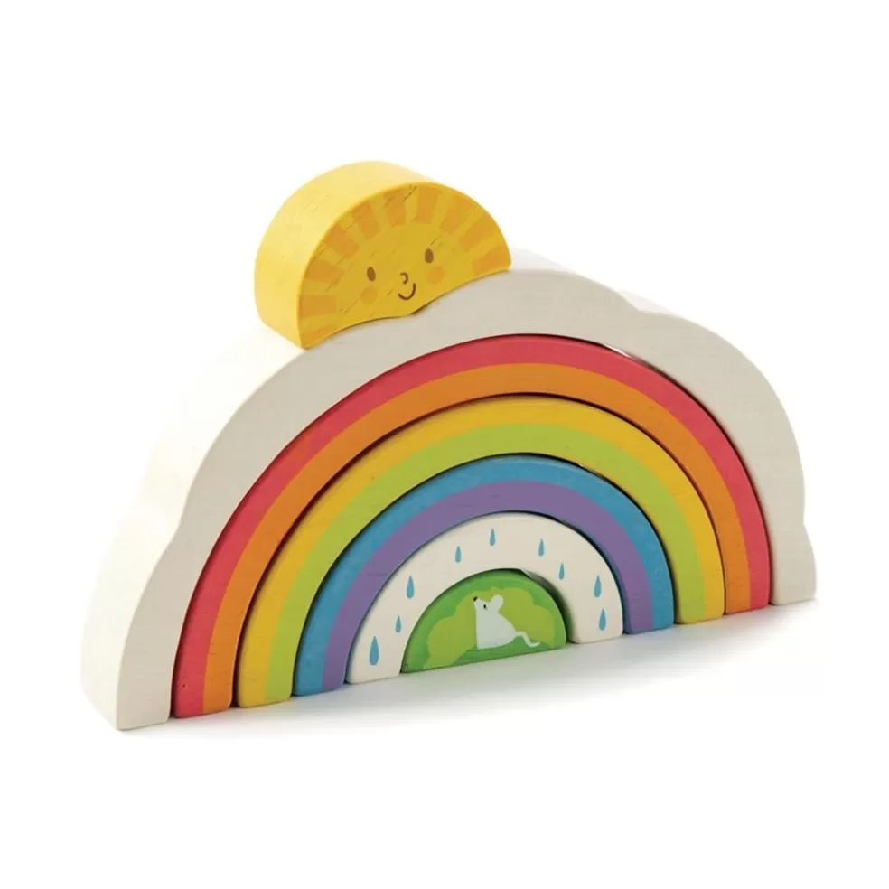 Tender Leaf Toys Sinterklaas Cadeau 3 - 4 Jaar* Houten Speelgoed - Puzzel Regenboogtunnel