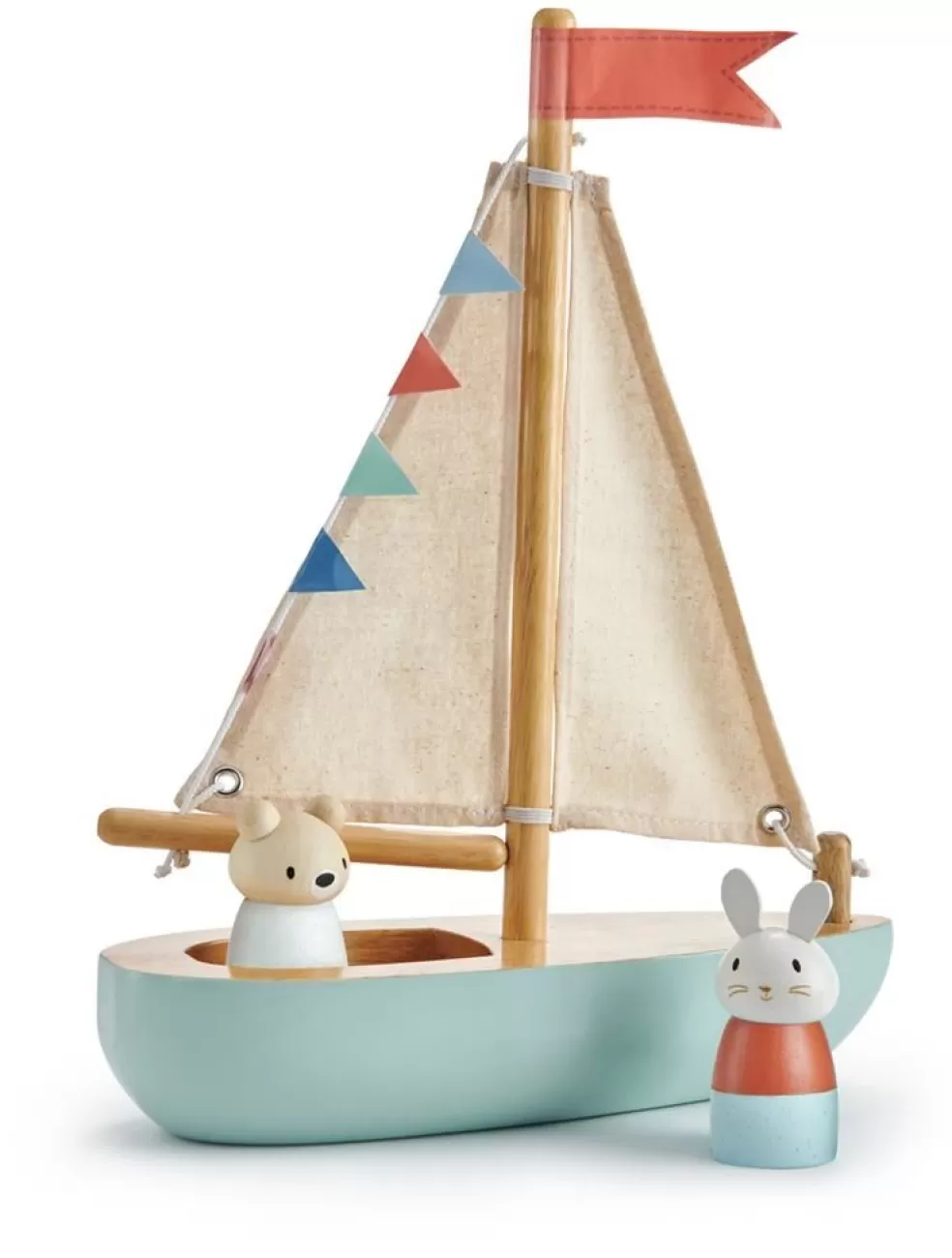 Tender Leaf Toys Sinterklaas Cadeau 3 - 4 Jaar* Houten Speelgoed - Zeilboot Sailaway