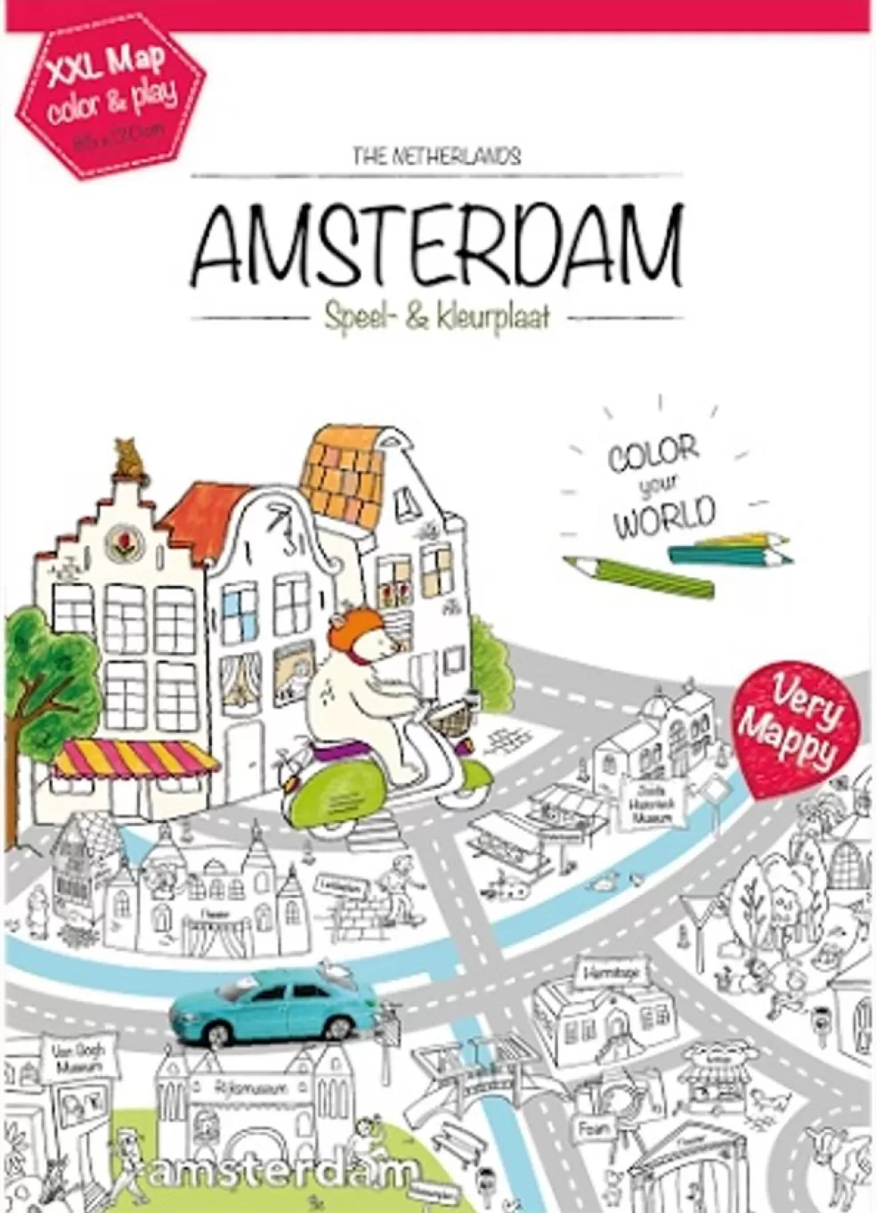 Very Mappy Sinterklaas Cadeau 11 - 12 Jaar* Amsterdam, Xxl Kleurplaat