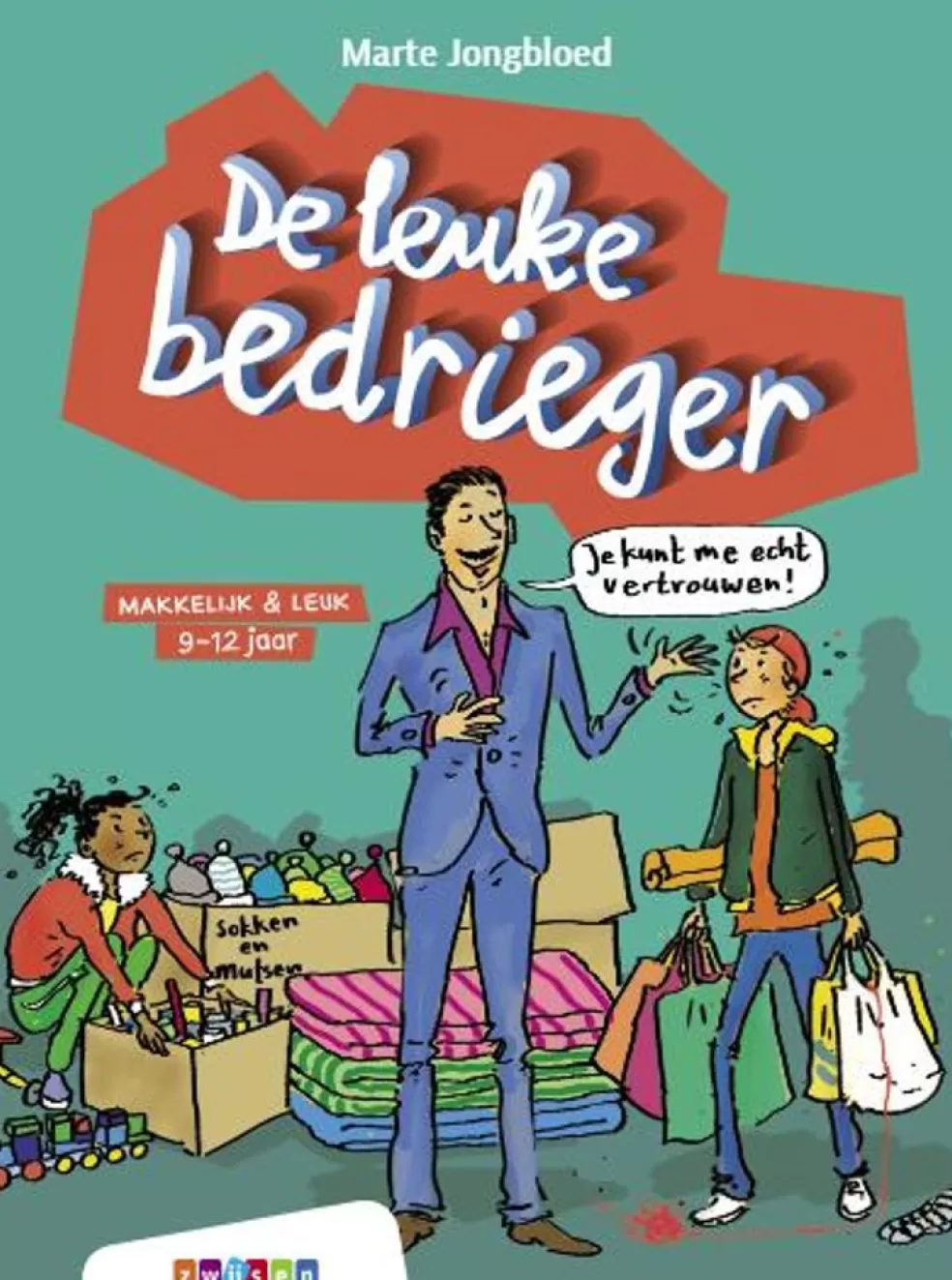 Zwijsen Sinterklaas Cadeau 11 - 12 Jaar* Dyslexie Leesboek - De Leuke Bedrieger ( Avi - M5)