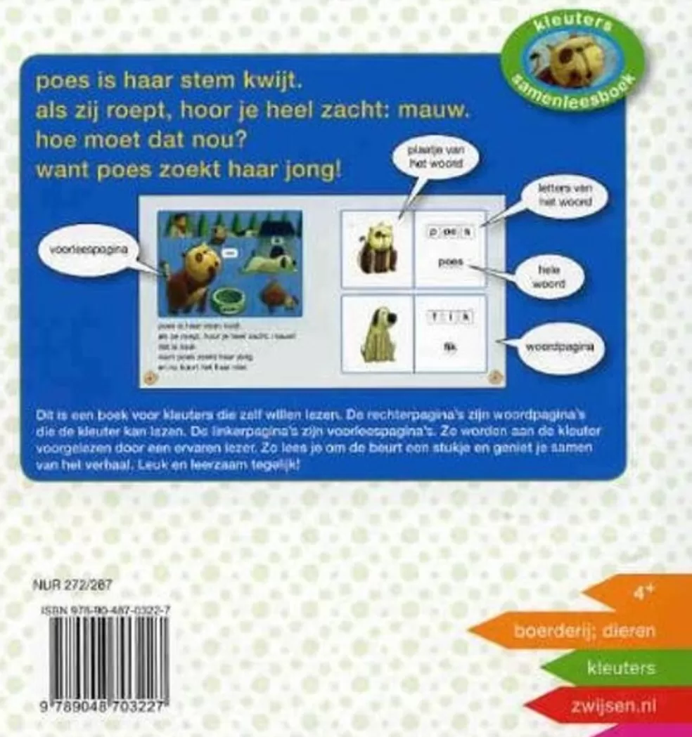 Zwijsen Sinterklaas Cadeau 5 - 6 Jaar* Kleuter Samenleesboek - Het Boek Van Poes