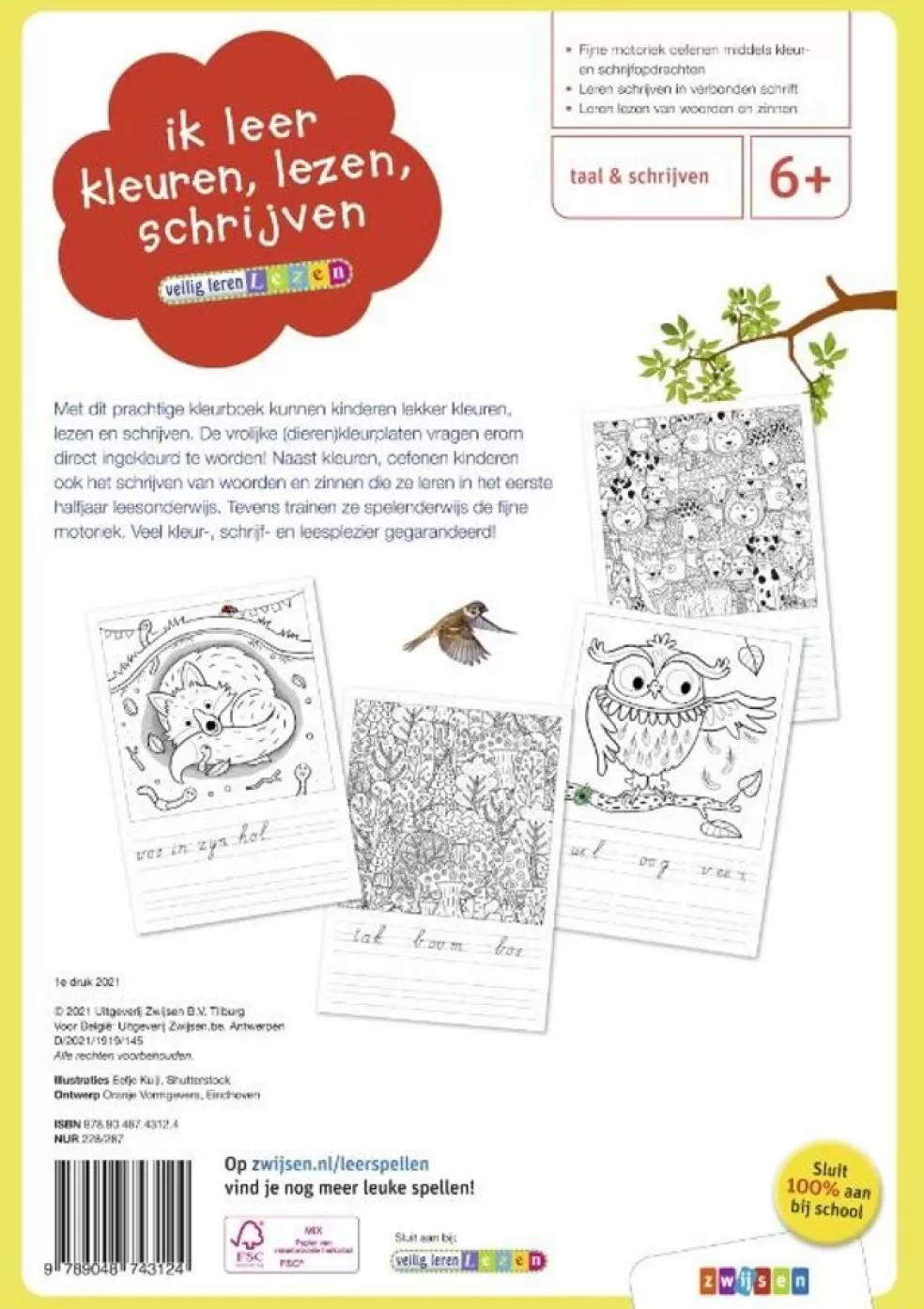 Zwijsen Sinterklaas Cadeau 7 - 8 Jaar* Veilig Leren Lezen - Ik Leer Kleuren, Lezen, Schrijven